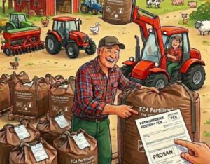 organic fertilizer tractor field