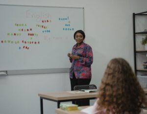 english teacher classroom