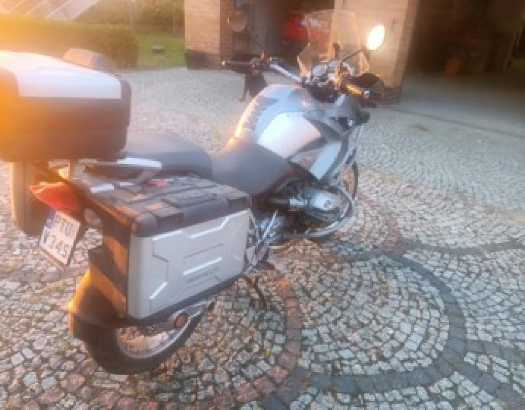 BMW motorcycle side view